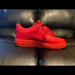Men’s Air Force 1’s. Size 9.5. University Red